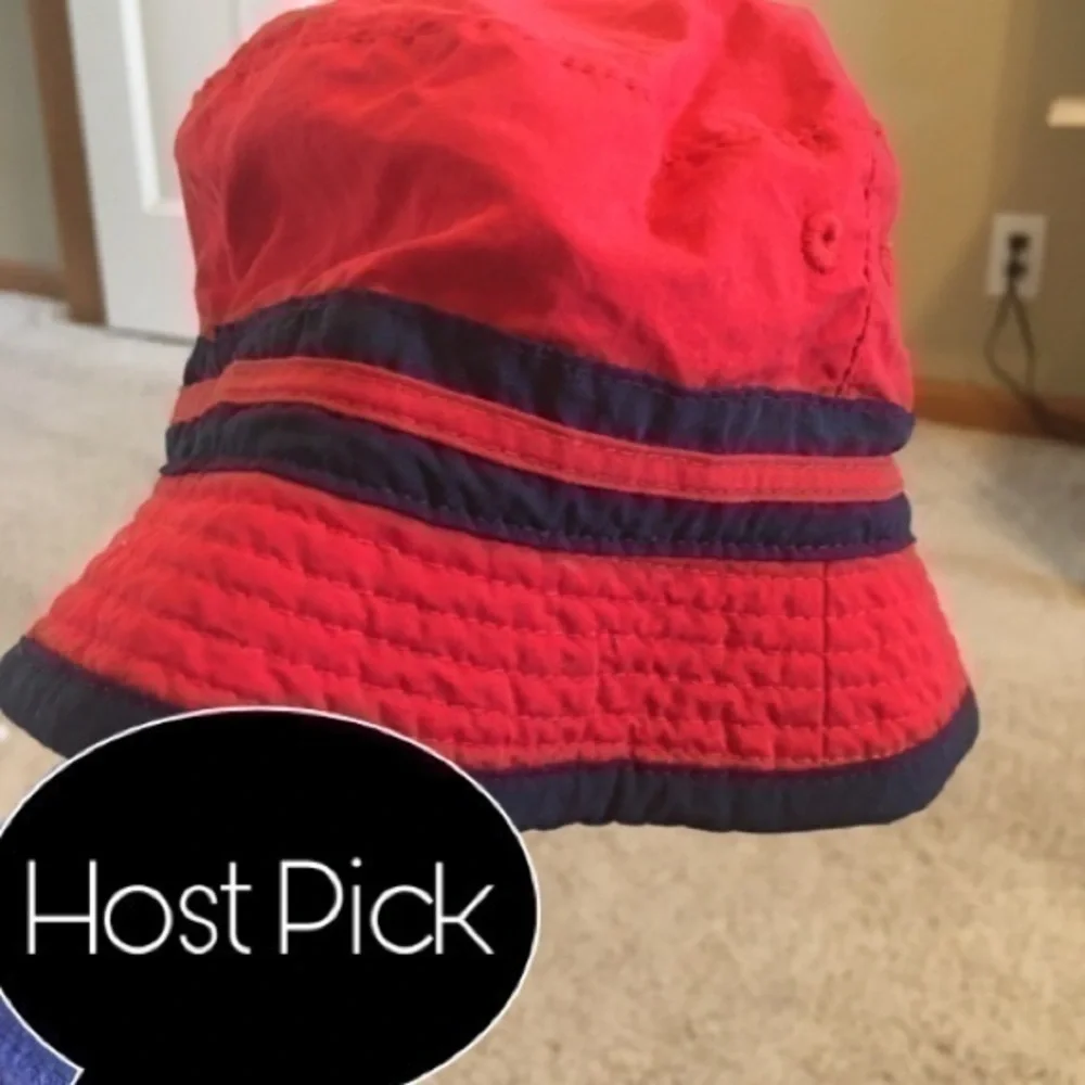 Osh Kosh red and navy 0-3 month - 6-9 month hat